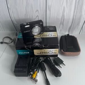 Fujifilm FinePix J150w Retro Digital Camera with Card Reader and Accessories